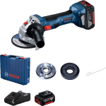 Polizor unghiular cu 2 acumulatori Bosch GWS 180-LI
