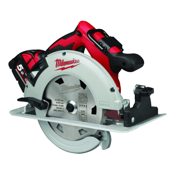 Fierastrau circular cu 2 acumulatori Milwaukee M18 BLCS66-502X
