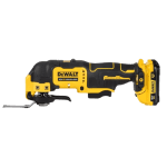 Scula oscilanta multifunctionala cu 2 acumulatori DeWalt DCS353D2