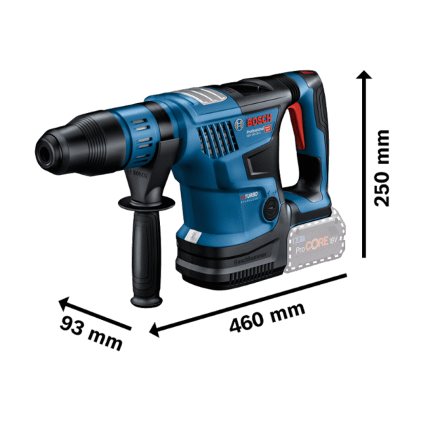 Ciocan rotopercutor SDS-Max fara acumulatori Bosch GBH 18V-36 C