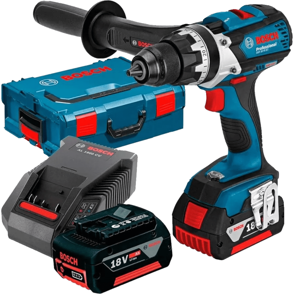 Masina de gaurit cu 2 acumulatori 4Ah Bosch GSR 18 VE-EC