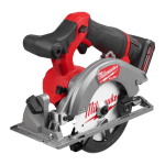 Fierastrau circular cu 2 acumulatori 8Ah Milwaukee M12 FCS442-502X
