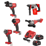 Set 5 scule cu 2 acumulatori Milwaukee M18 FPP5B-502B